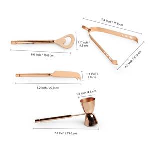 Ensemble de shaker à cocktails en acier inoxydable au design élégant pour les célébrations à domicile - Product Image 5