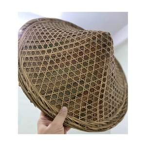 หมวกทรงกรวยทำจากไม้ไผ่เวียดนามวัสดุธรรมชาติ100% สำหรับตกแต่งเกษตรกรหมวกแบบดั้งเดิมจากที่สูง - Product Image 1