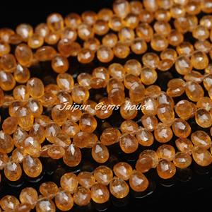 ลูกปัดพลอยสีเหลืองธรรมชาติสำหรับใส่เครื่องประดับ - Product Image 1