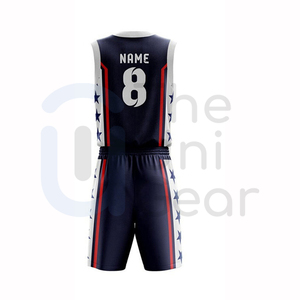 Maillot de basket-ball personnalisé et vierge, uniforme d'équipe professionnelle de basket-ball pour hommes femmes, tissu en polyester évacuant l'humidité - Product Image 3
