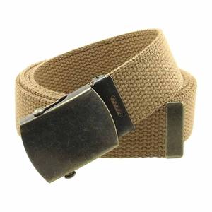 Ceinture classique en toile avec logo personnalisé 1.5 pouces Ceinture de cérémonie en tissu tissé pour homme à boucle automatique - Product Image 6