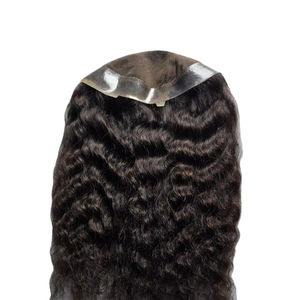 Topper de Cabello Humano Remy 100% con Ondas Profundas y Monofilamento para Mujer, Cabello Taz BD Importado de Bangladés - Product Image 2