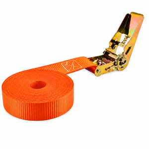 Ratchet Tie Down Strap Polyester 25mm 800kg Wear Resistant Adjustable Length for Truck <b>Cargo</b> Lashing Private Label OEM Supply - Product Image 5