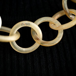 Collar de cadena de eslabones largos de cuerno de búfalo Natural al por mayor superventas para mujer, accesorios de moda de origen vietnamita para regalos - Product Image 5