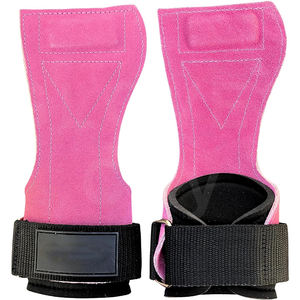 Poignées de paume en cuir croisé avec logo personnalisé Protecteur de main de fitness et poignée de gymnastique pour l'entraînement d'haltérophilie - Product Image 4