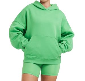 Ensemble décontracté deux pièces en molleton 320g pour femme, avec logo personnalisé, couleur estivale, 100% coton, comprenant un sweat à capuche et un short, collection 2026 - Product Image 1