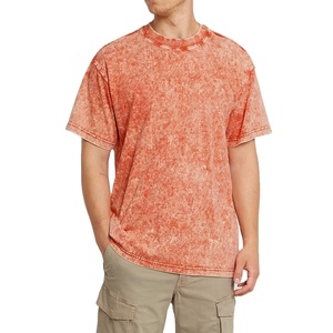 Camiseta Oversize de Punto para Hombre de Alta Calidad con Lavado Ácido, 100% Algodón Transpirable, con Color Personalizable y Diseño Vintage - Product Image 1