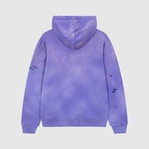 Sudadera con Capucha Oversize de Forro Polar, Estilo Urbano, con Lavado Ácido y Efecto Desgastado, 100% Algodón Orgánico Ecológico, la Más Vendida - Product Image 2