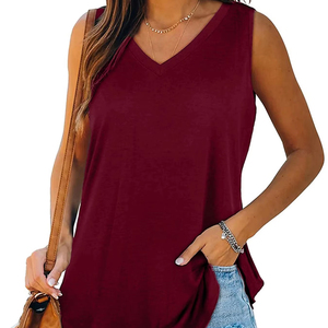 Premium décontracté respirant débardeur nouveau 2025 femmes coton débardeur été gymnastique course maillots - Product Image 1