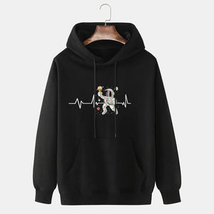 Sudadera con Capucha Estampada para Hombre, Diseño Personalizado OEM, Venta al Por Mayor, 100% Algodón, Estilo Urbano Otoñal, Material de Forro Polar Cálido, Pedido al Por Mayor - Product Image 2