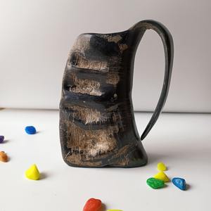 แก้วมัคแบบ Tankard รูปควายธรรมชาติเป็นมิตรต่อสิ่งแวดล้อมทำด้วยมือโบราณโบราณแบบชนบทของขวัญสำหรับนักธุรกิจ - Product Image 2