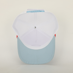 หมวกเบสบอลแบบสปอร์ต5แผงของผู้ชายหมวกเบสบอลกันน้ำ Gorras แห้งเร็วตัดด้วยเลเซอร์รูเจาะรูโลโก้ยาง - Product Image 6