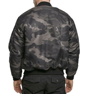 Chaqueta para hombre Ropa de invierno 2023 Alta calidad Mejor diseño Impresión de logotipo personalizado OEM ODM Hombres Chaqueta de bombardero de manga larga - Product Image 3
