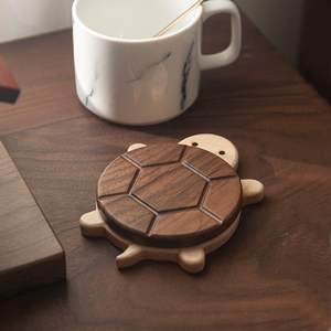 WALUNT COASTERS <b>WOODEN</b> COASTERS FOR Hot/Cold Beverages Decorative Coaster <b>Set</b> for Dining/<b>Tea</b>/Coffee Table. - Product Image 1