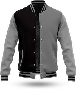 Chaquetas de béisbol Varsity en blanco liso con manga larga Nuevo diseño Chaqueta universitaria transpirable de secado rápido para hombres - Product Image 6