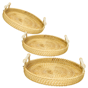 Transformez votre cuisine avec notre plateau en rotin: une boîte de rangement artisanale pour les pains Une tendance incontournable pour une vie écologique - Product Image 1