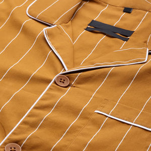 Conjunto de Pijama de Seda y Satén de Manga Larga para Hombre, de Calidad Superior, Transpirable, con Cuello de Solapa, Informal, para Descansar - Product Image 2