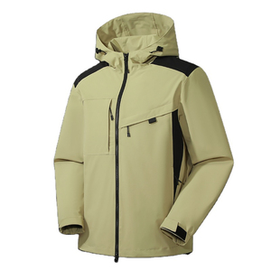 Chaqueta de concha blanda impermeable cortavientos de diseño personalizado de alta calidad para hombres y mujeres chaqueta impermeable tarifa al por mayor OEM transpirable - Product Image 2
