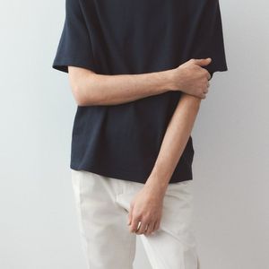 Camiseta Anti-pilling para Hombre Algodón de Gran Tamaño Unisex Manga Corta Cuello Redondo Suelto Básico Sólido Atlético - Product Image 2