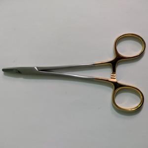 Pince porte-aiguille sur mesure, pince à aiguille ophtalmique à usage unique 6 ''porte-aiguille avec poignée en or - Product Image 3