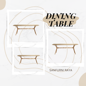 New Design <b>High</b> Quality Dining <b>Table</b> Modern Contemporary Solid Wood Teak Mahogany Home Furniture Handmade From Indonesia - Product Image 3