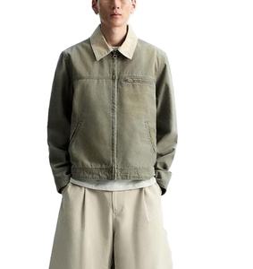 Veste denim personnalisée de haute qualité 280gsm 100% coton vieilli Vintage printemps épais manteau lourd broderie pour hommes - Product Image 5