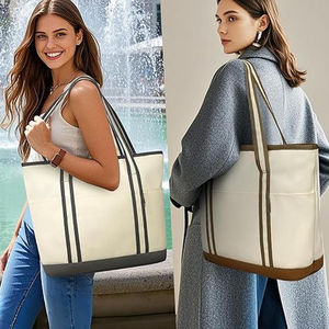 Sac fourre-tout en toile de coton 100% personnalisé réutilisable de qualité fabriqué au Pakistan 2026 Fermeture ouverte Design tendance - Product Image 6