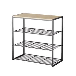 METAL WAVE Iron French Country Multilayer Simple Household Economic <b>Shoe</b> <b>Storage</b> Cabinet Foldable Dustproof Cover Diy <b>Rack</b> - Product Image 1