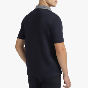 Precio barato Pantalones cortos Manga Stand Collar Hombres Polo Camiseta de secado rápido Fácil de usar Eco Friendly Hombres Polo Camiseta - Product Image 4
