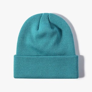 Sky blue color solid design <b>for</b> Printing or Embroidery jacquard Hat sports <b>windbreaker</b> cap sweat caps Fleece lining caps Beanies - Product Image 5