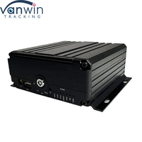 1080P H.265 4 CH Mobile DVR avec écran IPS GPS Enregistreur vidéo de voiture RJ45 Port réseau 12 mois de garantie
