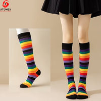 Chaussettes longues pour femmes de haute qualité, personnalisées, chaudes pour l'automne, douces, écologiques, respirantes, à séchage rapide, en coton et élasthanne, pour un usage quotidien, OEM