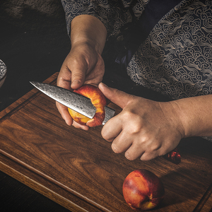 Venta al por mayor personalizado de alta calidad profesional OEM ODM servicio Damasco cuchillo de cocina de acero inoxidable con el mejor mango - Product Image 6