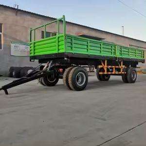 Remolque Agrícola Doble de Hierro con Tractor, 2-3 Toneladas, Volquete Hidráulico Completo, para Uso Agrícola, Tailandia - Product Image 2