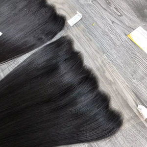 Cabello Humano Virgen Ruso de Alta Calidad, Color Personalizado, de 1 a 3 Años, Sin Procesar, con Doble Trama a Máquina, Inyección, Cinta Adhesiva, Decoloración - Product Image 1