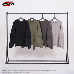 Premium 320GSM Hoodies Heavyweight Coton Unisexe Sweatshirts Confortable Casual Wear Durable Usine Directe Vêtements En Gros - Product Image 2