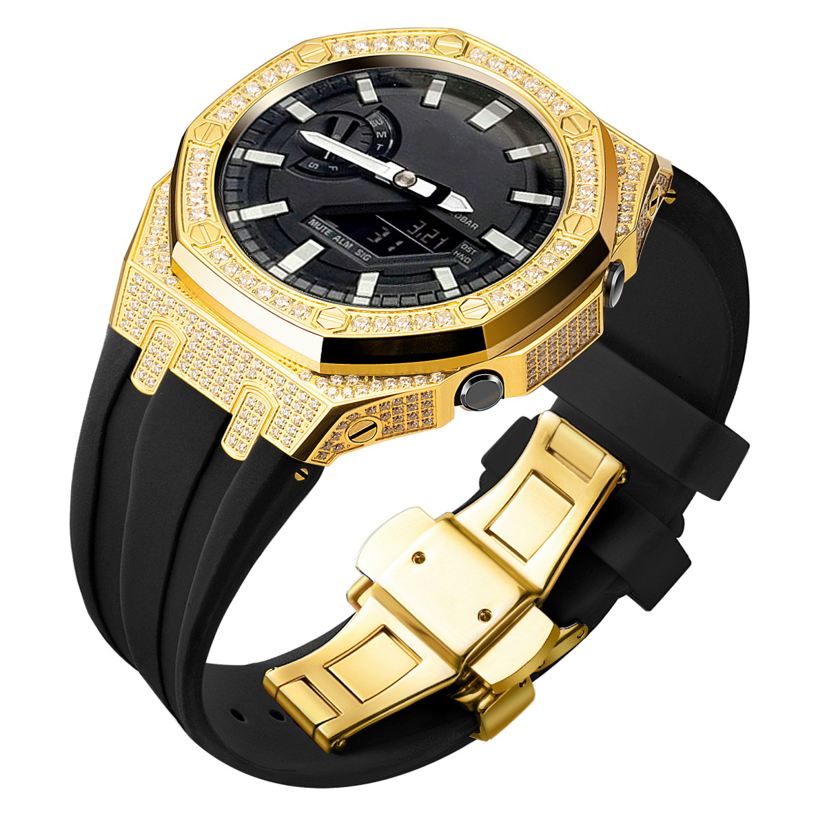 Gold-rubber