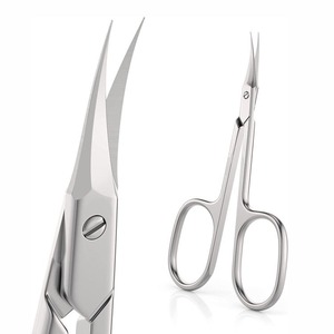 Tijeras para uñas de cutículas de alta calidad de estilo Ruso, hoja curva de acero inoxidable, tijeras de belleza para uñas, tijeras de punta fina personalizadas - Product Image 4