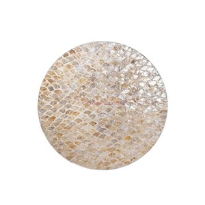 Manteles Individuales de Nácar Natural Inovy para Decoración de Mesa Minimalista y Comidas Diarias - Product Image 1