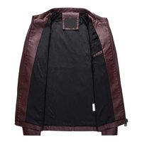 Jaket kulit kualitas Premium Top kualitas Premium untuk pria gaya dengan 100% kulit sapi dengan bulu dalam jaket musim dingin