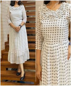 ชุดผ้าเรยอนพิมพ์ลายสำหรับผู้หญิงอินเดียผ้าเรยอนพร้อมกางเกงสำหรับผู้หญิงอินเดีย - Product Image 4