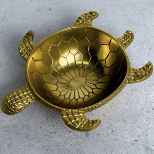 Bol de service en or tortue pour la table à manger familiale, buffet, événements festifs, service des invités, occasions festives et cadeaux - Product Image 1