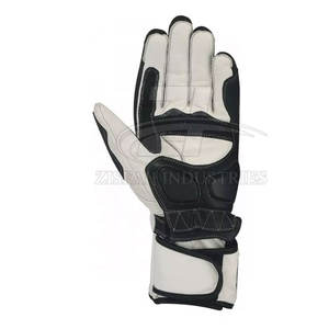 Guantes de moto de protección de mano de dedo completo de cuero suave Guantes de carreras de motos transpirables - Product Image 3