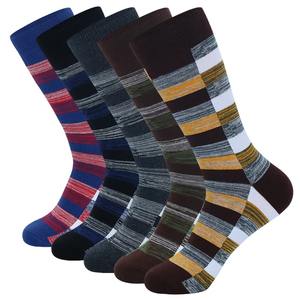 Crew <b>Socks</b> <b>Black</b> Cool Breathable Casual <b>Socks</b> for men Men Dress <b>Socks</b> stripe Plus Size High Quality Combed Cotton - Product Image 1