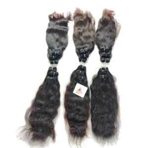 Paquet de temple d'extensions de cheveux humains non transformés de la Vierge 100% indienne aucun traitement chimique boucles de vagues profondes lâches prix bon marché - Product Image 2