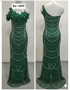 ชุดราตรีทรงเอไลน์หรูหรา ปักมือด้วยลูกปัดและเพชร - Product Image 6