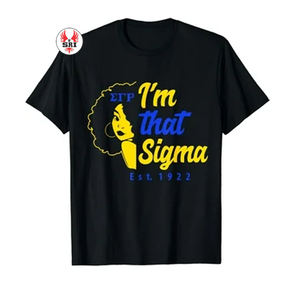Sigma Gamma Rho Sorority Camiseta de algodón bordada para mujer Jersey de mujer hecho a medida Mezcla de algodón de poliéster ecológico - Product Image 2