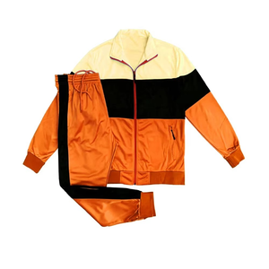 Chándal de nailon para hombre con logotipo bordado reflectante personalizado al por mayor conjunto de traje cortavientos de colores en contraste chándales ropa de moda - Product Image 4