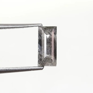 1.00 ct.natural Grey Pear ตัดสไตล์ Baguette เพชรหลวมสำหรับแหวนหมั้นหรืองานแต่งงาน - Product Image 6