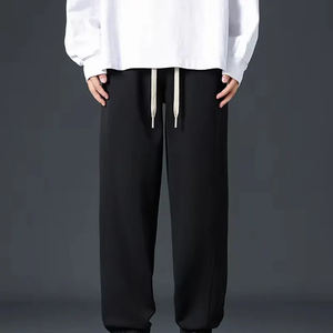 Wholesale Custom Logo Heavyweight Cotton Fleece <b>Oversized</b> Unisex Joggers Comfortable Breathable <b>Sweatpants</b> Lightweight Casual - Product Image 5